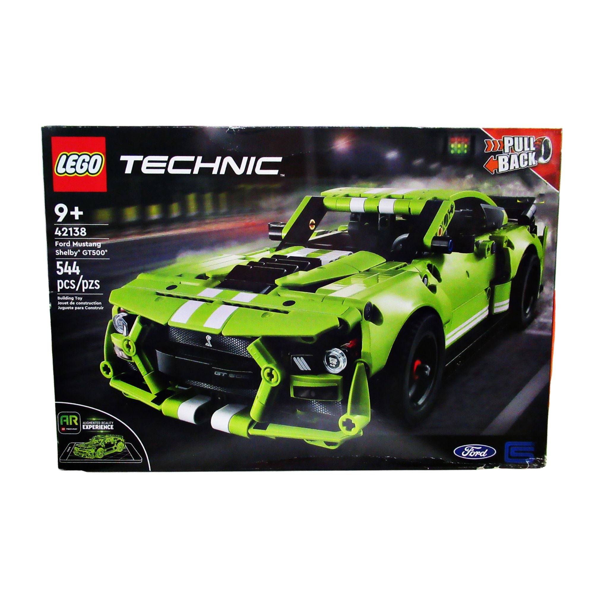 LEGO Technic 42138 Ford Mustang Shelby GT500 AR Race Car Toy