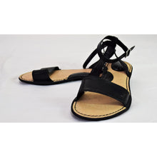 Load image into Gallery viewer, BOC Women&#39;s Leather Adjustable Strap Sandals Black 8
