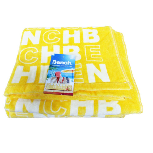 Bench Beach Towel Yellow