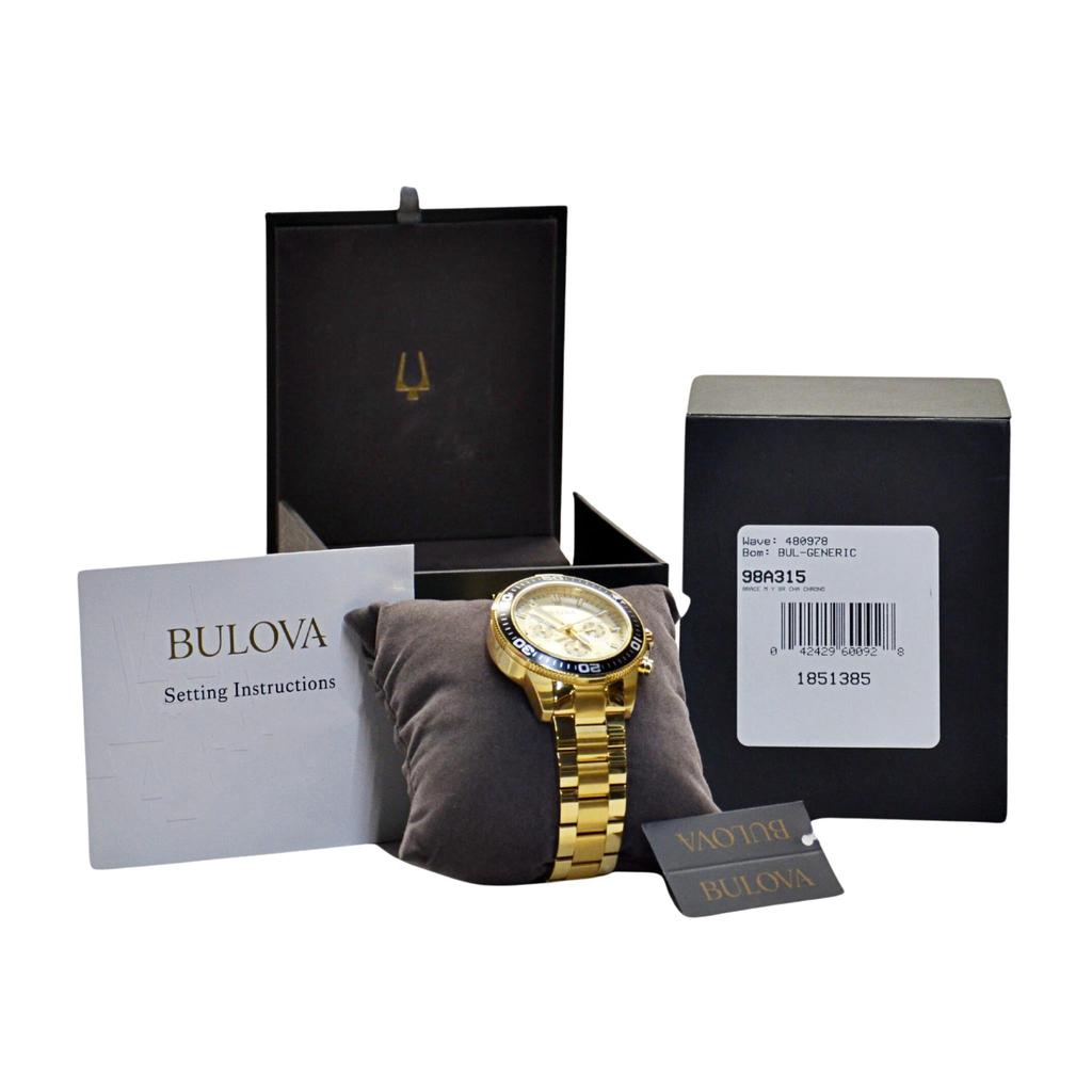 Bulova Men's 98A315 Sport Watch Gold/Black – Liquidation Nation