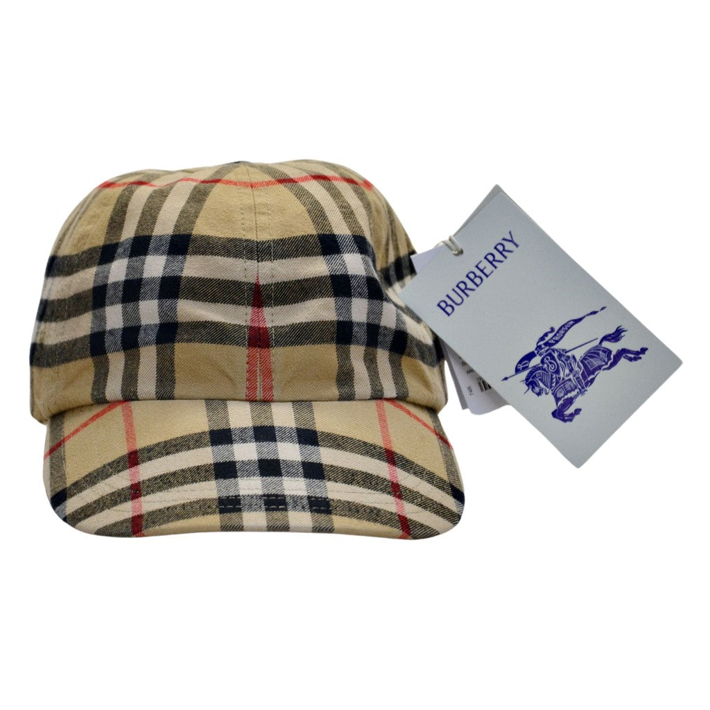 Burberry Unisex Archive-Beige Check Baseball-Style Cap - L Burberry Unisex Archive-Beige Check Baseball-Style Cap - L