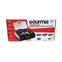 Load image into Gallery viewer, Gourmia FoodStation Smokeless Grill Griddle &amp; Air Fryer-Liquidation Store

