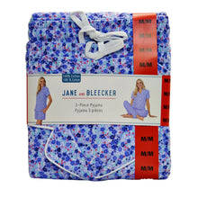 Load image into Gallery viewer, Jane and Bleecker Women&#39;s 3 piece pyjama set -medium, multi print
