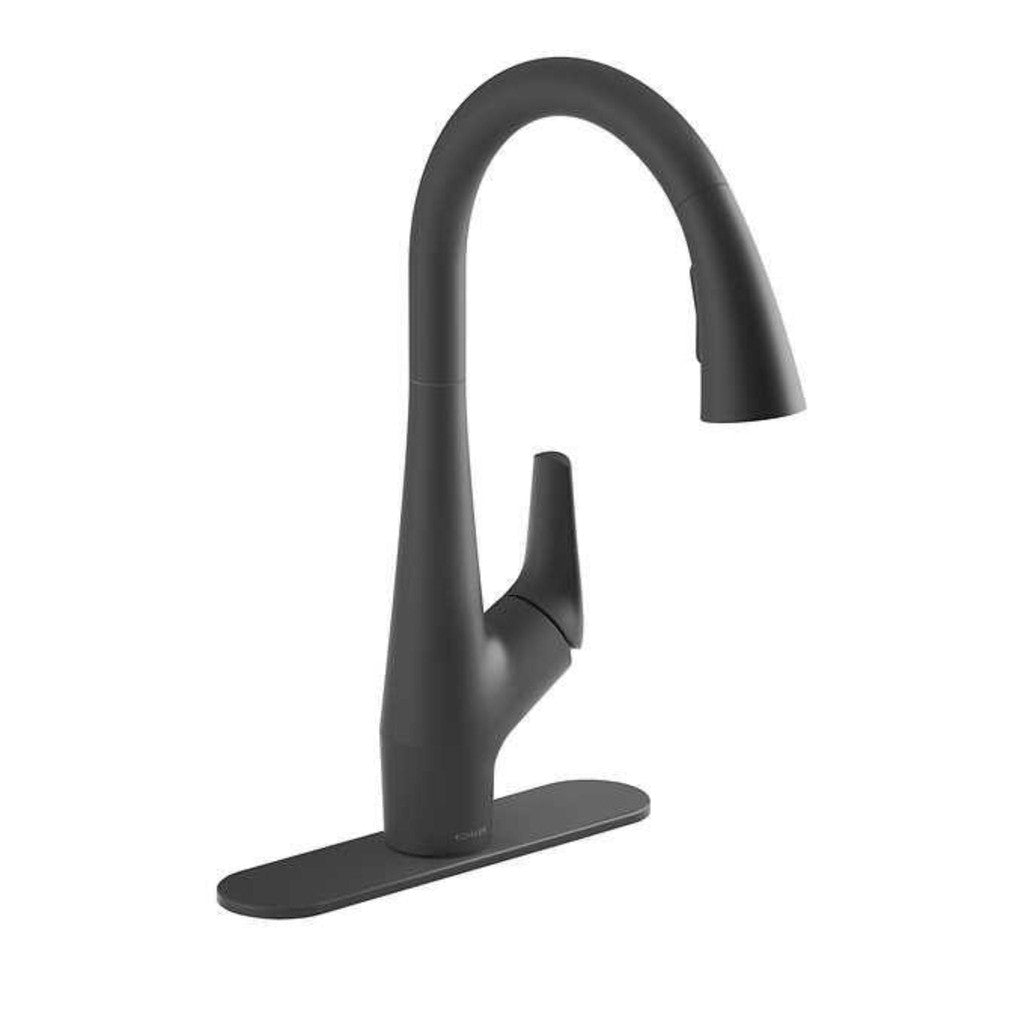 Kohler Lir PullDown Kitchen Faucet Matte BlackUsed Liquidation Nation