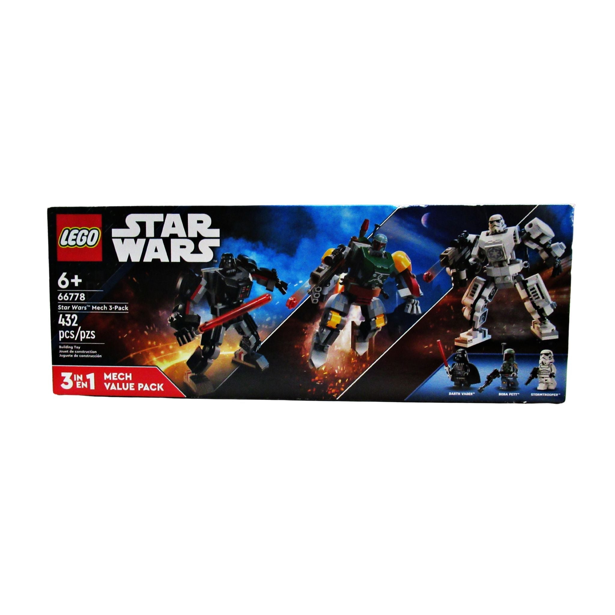 Lego Star Wars 3-Pack Mech Value Pack Figure Set 66778 6+