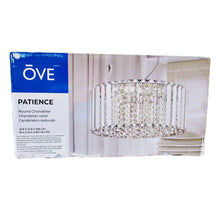 Load image into Gallery viewer, OVE Patience LED Integrated Chandelier in Chrome w/Crystal Accents-Liquidation Store
