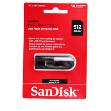 Load image into Gallery viewer, SanDisk Cruzer Glide 3.0 USB Flash Drive 512 GB
