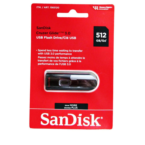 SanDisk Cruzer Glide 3.0 USB Flash Drive 512 GB