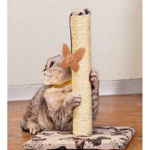 Load image into Gallery viewer, Scratching Post Butterfly Print with Butterfly Swatting Toy 15&quot;
