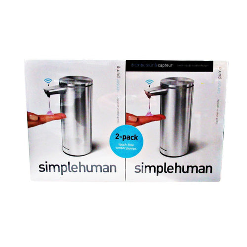 Simplehuman Rechargeable Sensor Soap Dispenser 2-pack