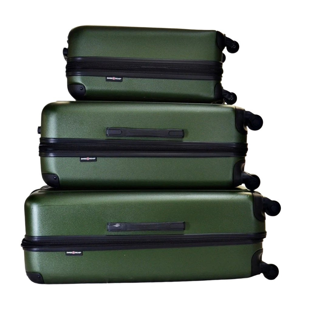 Swissgear 3 Piece Luggage Holiday Collection SW52183 Green Liquidation Nation