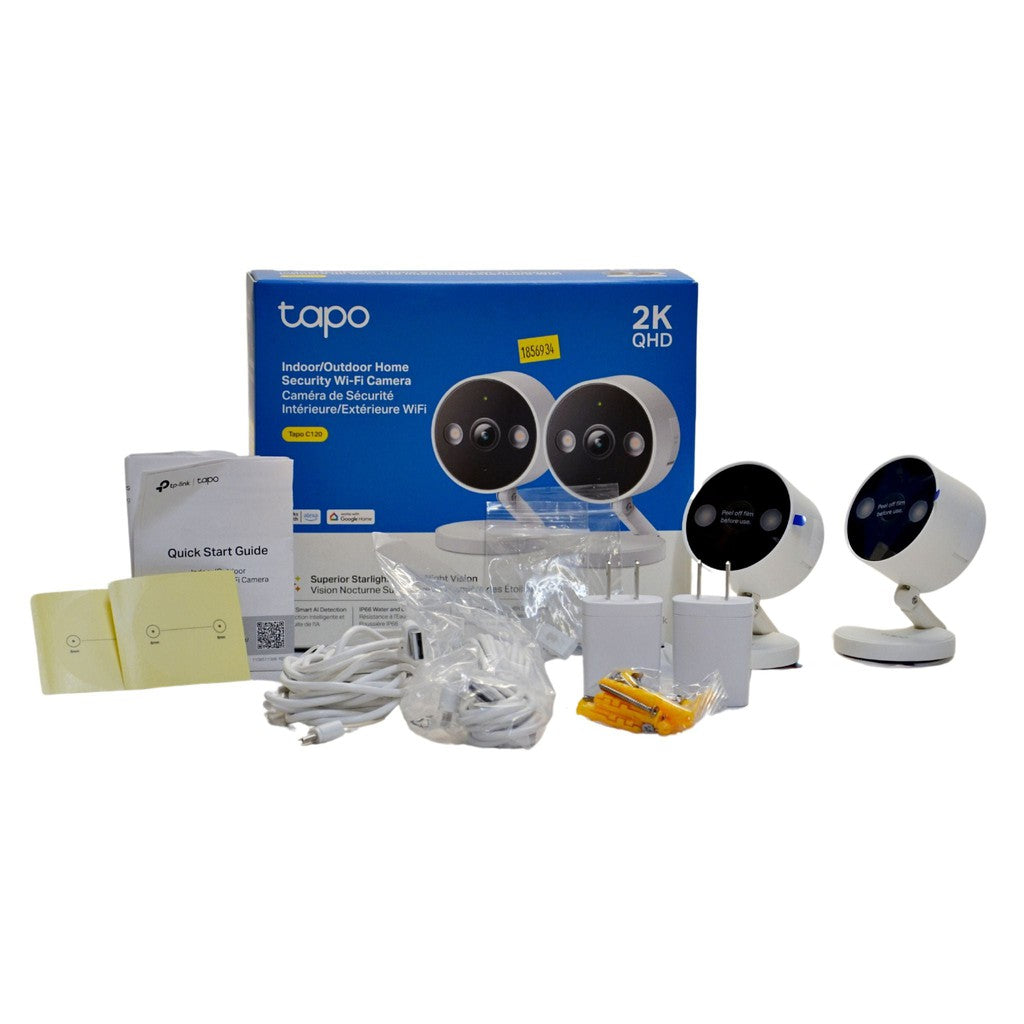 TP-Link Tapo C120 Indoor/Outdoor Home Security Wi-Fi Cameras