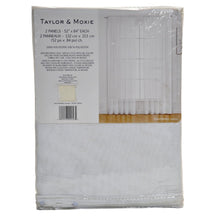 Load image into Gallery viewer, Taylor &amp; Moxie Curtain Panels - Set of 2 - 84 inch - Cosmo White-Home-Liquidation Nation
