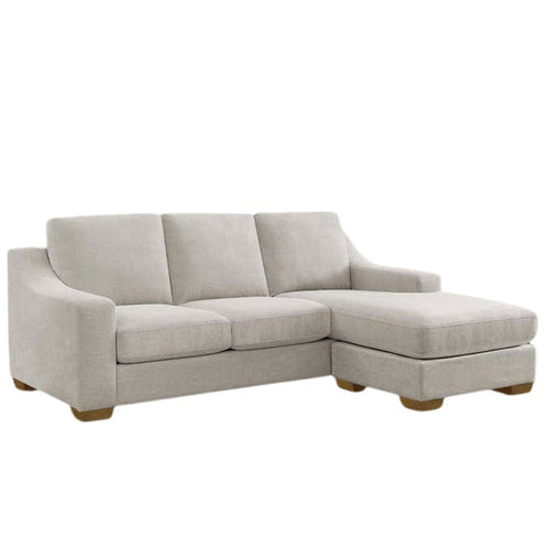 Thomasville Dillard 2-piece Fabric Sofa with Reversible Chaise Cream