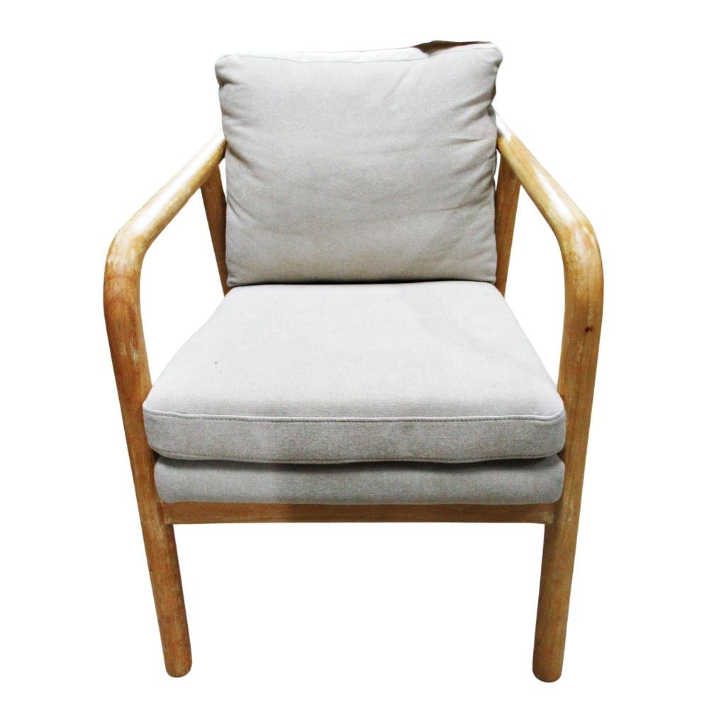 Tufeld Wood Armchair Beige main image 1