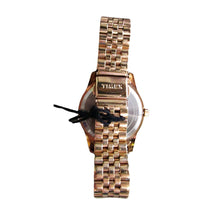 Load image into Gallery viewer, Timex Rose Gold-tone Blue Floral Dial Ladies’ Watch-Watches-Liquidation Nation
