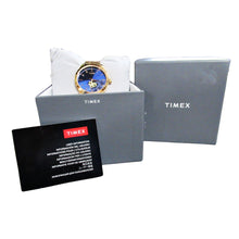 Load image into Gallery viewer, Timex Rose Gold-tone Blue Floral Dial Ladies’ Watch-Liquidation
