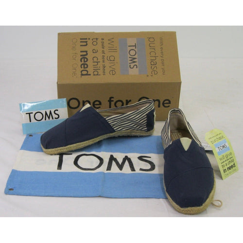 Toms Classics University Shoes Navy 8.5