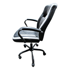 Load image into Gallery viewer, True Innovations Quilted Task Office Chair Black with White Trim
