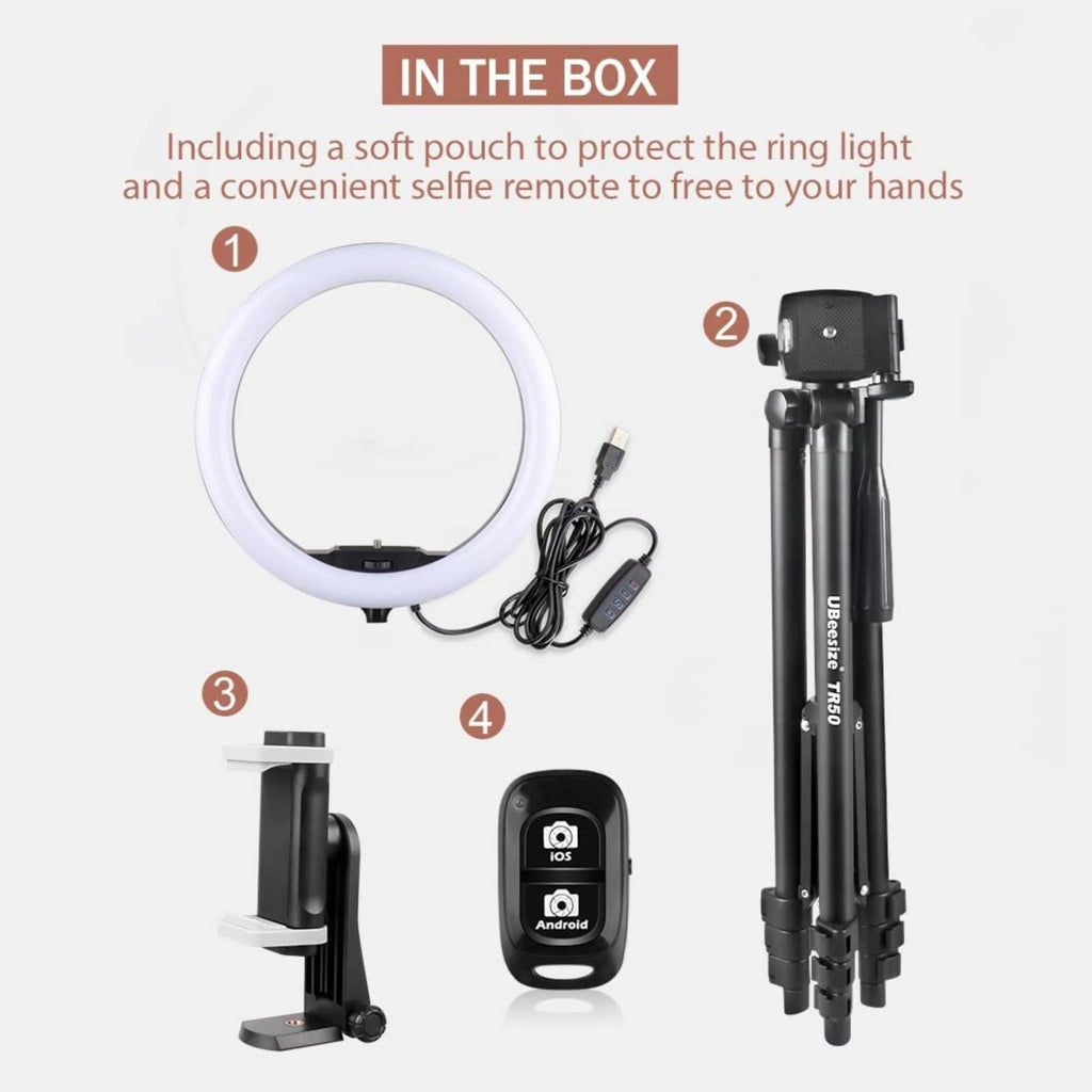 Light With Tripod Stand Best Ring Light For Cell Phone UBeesize