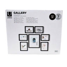 Load image into Gallery viewer, Umbra Gallery Set of 7 Frames Black
