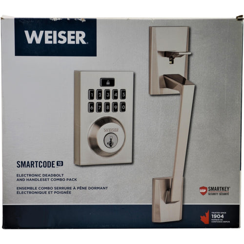 WEISER SmartCode Electronic Deadbolt & Handle Pack