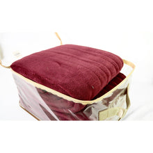 Load image into Gallery viewer, Beautyrest Heated Plush Blanket Red Double/Full Burgandy
