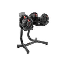 Load image into Gallery viewer, Bowflex SelectTech 552 Dumbbells and Stand with Media Rack
