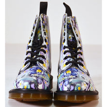 Load image into Gallery viewer, Dr. Martens Pascal Purple Slime Drip Floral Boots 6-Footwear-Sale-Liquidation Nation
