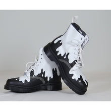 Load image into Gallery viewer, Dr. Martens Unisex Pascal Paint Splat Softy T Boots - Black &amp; White - 6M/7L-Footwear-Sale-Liquidation Nation
