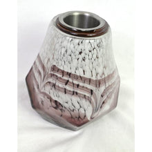 Load image into Gallery viewer, Evergreen Enterprises Fireside Fire Burner Purple &amp; White Swirls Glass
