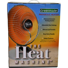 Load image into Gallery viewer, GreenMade 800WATT Electric Ceramic Parabolic Heater
