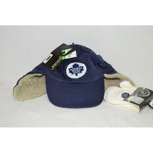Load image into Gallery viewer, NHL Toronto Maple Leafs Toddlers Hat &amp; Mitten Set Blue/White 2-3X
