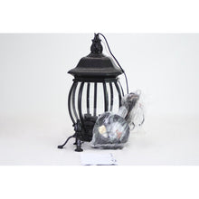 Load image into Gallery viewer, Nuvo Lighting 60/896 Central Park 3 Light Outdoor Hanging Lantern in Textured Black 7&quot;
