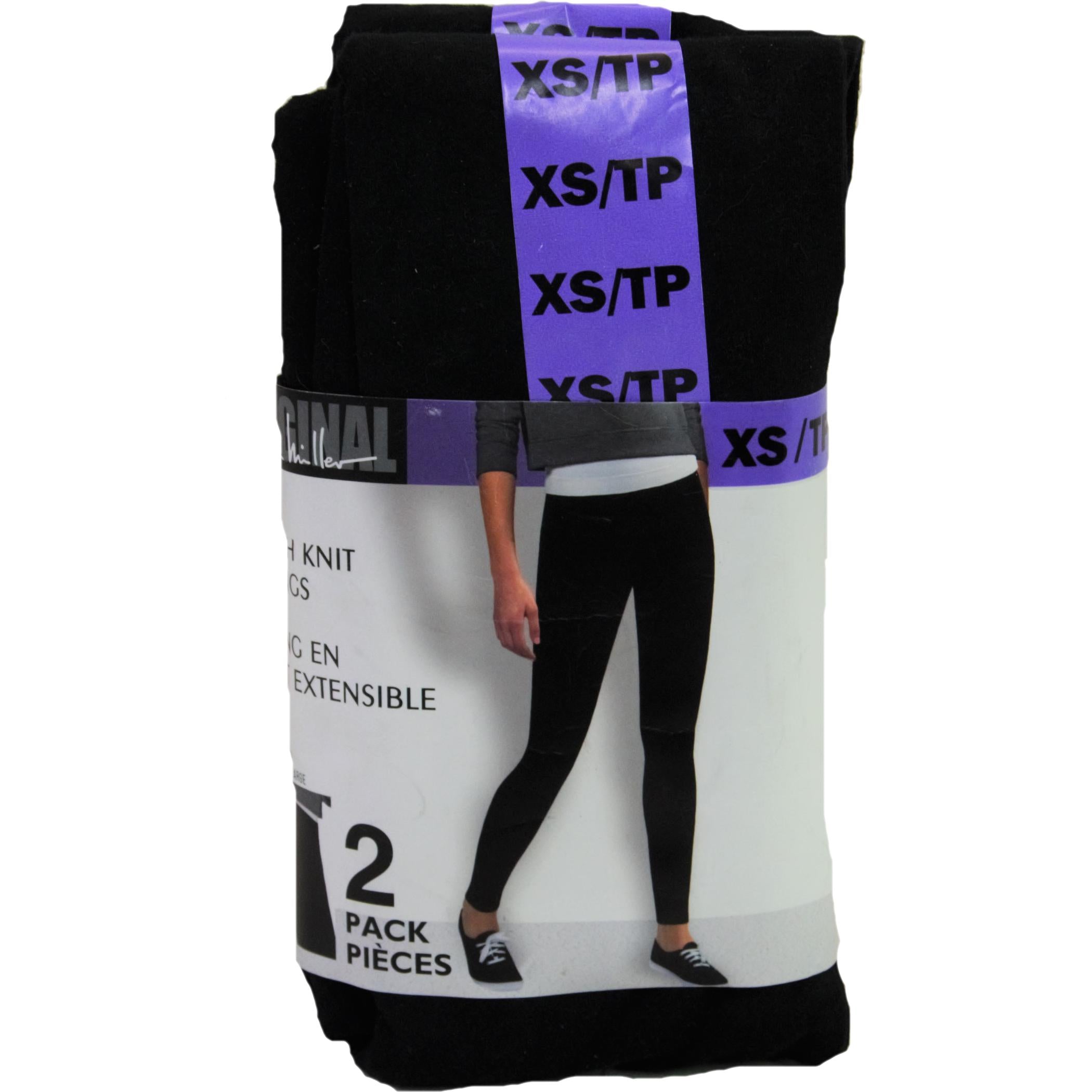 Original Nicole Miller Stretch Knit Leggings 2 Pack Black XS/TP –  Liquidation Nation