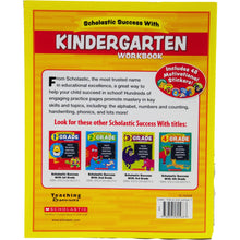 Load image into Gallery viewer, Scholastic Success With Kindergarten Workbook with Motivational Stickers
