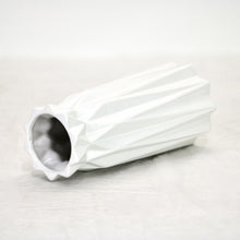 Load image into Gallery viewer, Sullivan&#39;s Ceramic Origami Vase 9.25&quot; x 4&quot; Matte White
