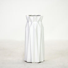 Load image into Gallery viewer, Sullivan&#39;s Ceramic Origami Vase 9.25&quot; x 4&quot; Matte White
