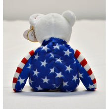 Load image into Gallery viewer, TY Beanie Baby - LIBERTY the Bear (White Head Version) (8.5 inch)
