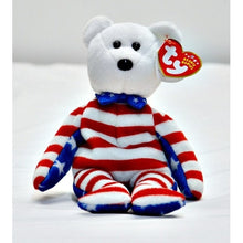 Load image into Gallery viewer, TY Beanie Baby - LIBERTY the Bear (White Head Version) (8.5 inch) 3+-Liquidation Nation
