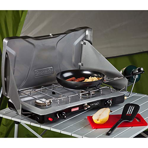 Coleman Triton Stove w Two Adjustable Burners Liquidation Nation