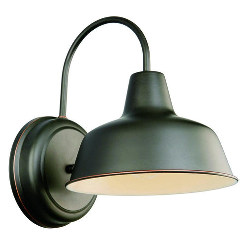 Design House Mason 8'' Indoor/Outdoor Wall Light in Oil Rubbed Bronze