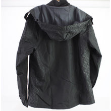 Load image into Gallery viewer, Diamond Candy Large RainCoat With Removable Hood In Black
