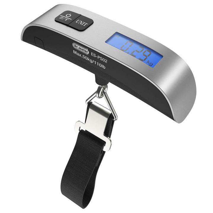[backlight Lcd Display Luggage Scale]dr.meter Ps02 110lb/50kg Electronic Balance Digital Postal Luggage Hanging Scale With Rubber Paint