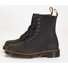 Load image into Gallery viewer, Dr. Martens Unisex Leather Combat Boots - Python - Black - 4M/5L-Liquidation Store
