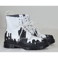 Load image into Gallery viewer, Dr. Martens Unisex Pascal Paint Splat Softy T Boots - Black &amp; White - 6M/7L-Liquidation Store
