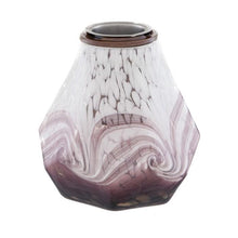 Load image into Gallery viewer, Evergreen Enterprises Fireside Fire Burner Purple &amp; White Swirls Glass
