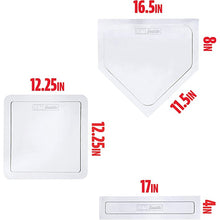 Load image into Gallery viewer, Franklin Sports 5 Pc. Base Set, MLB Throw Down - White Rubber
