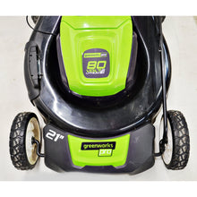 Load image into Gallery viewer, Greenworks PRO 80V 21 Inch Push Mower + 16Inch String Trimmer (2) 2.0 AH Batteries and Charger Included 1314402HD Mower/ String Trimmer
