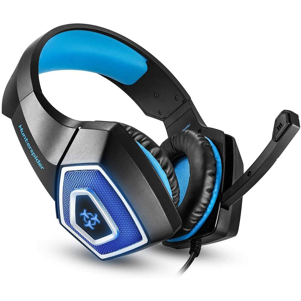HUNTERSPIDER V1 LED Blue Pro Gaming Headset – Liquidation Nation